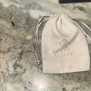 Elegant Opal Kendra Scott Gold Necklace